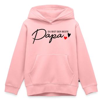 Bester Papa - Kinder Premium Organic Hoodie - Rosa - Vorne - AI Model Kid Female (0cm)