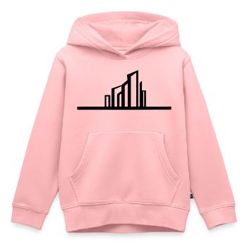 Stadt Vektor Geschenkidee - Kinder Premium Organic Hoodie - Rosa - Vorne - AI Model Kid Female (0cm)