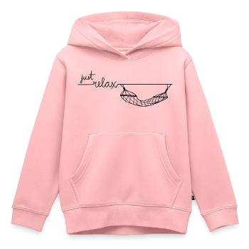 Just Relax Hängematte - Kinder Premium Organic Hoodie - Rosa - Vorne - AI Model Kid Female (0cm)