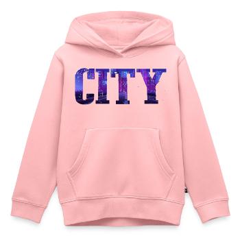 City - Kinder Premium Organic Hoodie - Rosa - Vorne - AI Model Kid Female (0cm)