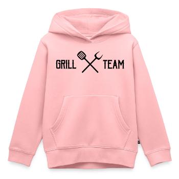 Grill Team - Kids Premium Organic Hoodie - rose - Front - AI Model Kid Female (0cm)
