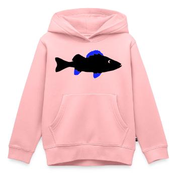 Perch Fish - Kids Premium Organic Hoodie - rose - Front - AI Model Kid Female (0cm)