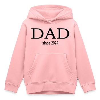 dad since 2024 - Kinder Premium Organic Hoodie - Rosa - Vorne - AI Model Kid Female (0cm)