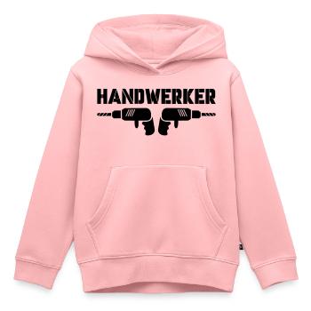 handwerker - Kinder Premium Organic Hoodie - Rosa - Vorne - AI Model Kid Female (0cm)
