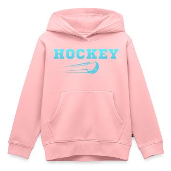 Eishockey originelle Geschenkidee - Kinder Premium Organic Hoodie - Rosa - Vorne - AI Model Kid Female (0cm)