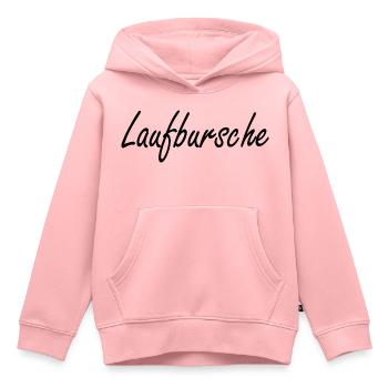 Marathon Running Jogging - Kinder Premium Organic Hoodie - Rosa - Vorne - AI Model Kid Female (0cm)