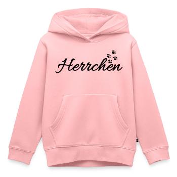 Herrchen einer Katze | Katzenpfoten - Kinder Premium Organic Hoodie - Rosa - Vorne - AI Model Kid Female (0cm)