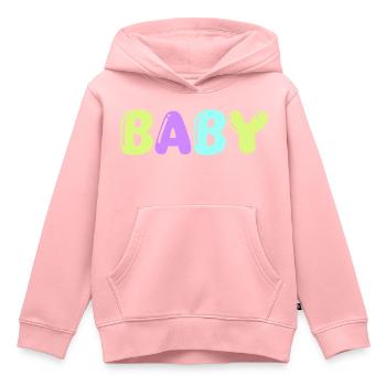 bébé - Sweat Premium à capuche enfant bio - rose - Devant - AI Model Kid Female (0cm)