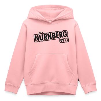 Nürnberg - 0911 - Vorwahl - Bayern - Kinder Premium Organic Hoodie - Rosa - Vorne - AI Model Kid Female (0cm)