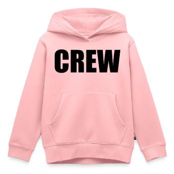 Crew - Sweat Premium à capuche enfant bio - rose - Devant - AI Model Kid Female (0cm)