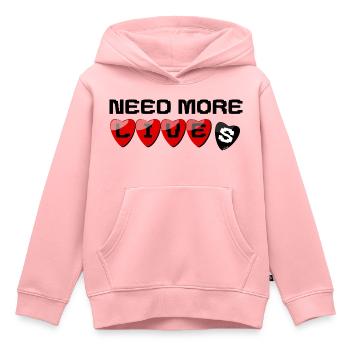 Il a besoin de plus de vies - Sweat Premium à capuche enfant bio - rose - Devant - AI Model Kid Female (0cm)