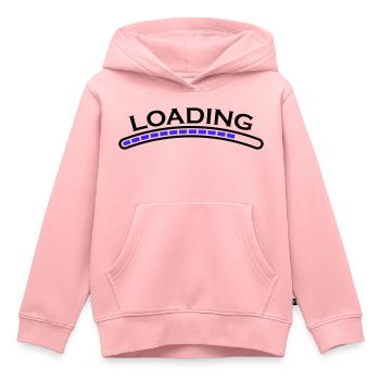 barre de chargement - Sweat Premium à capuche enfant bio - rose - Devant - AI Model Kid Female (0cm)