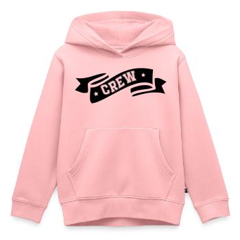 Équipage - Sweat Premium à capuche enfant bio - rose - Devant - AI Model Kid Female (0cm)