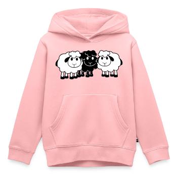 Schwarzes Schaf 3 Freunde Team Crew Schäfchen Süß - Kinder Premium Organic Hoodie - Rosa - Vorne - AI Model Kid Female (0cm)