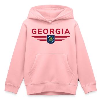 Georgia Fan T-Shirt – Südstaaten-Flair - Kinder Premium Organic Hoodie - Rosa - Vorne - AI Model Kid Female (0cm)