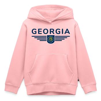 Georgia Fan T-Shirt – Südstaaten-Flair - Kinder Premium Organic Hoodie - Rosa - Vorne - AI Model Kid Female (0cm)