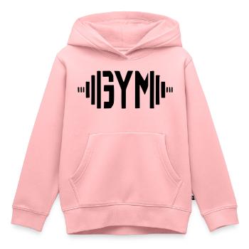 Fitnessstudio - Kinder Premium Organic Hoodie - Rosa - Vorne - AI Model Kid Female (0cm)
