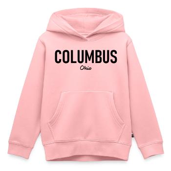 Columbus - Ohio - USA - United States of America - Kids Premium Organic Hoodie - rose - Front - AI Model Kid Female (0cm)