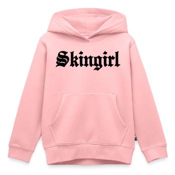 Working Class Skingirl Oi! Antiracist Bootgirl My - Sweat Premium à capuche enfant bio - rose - Devant - AI Model Kid Female (0cm)