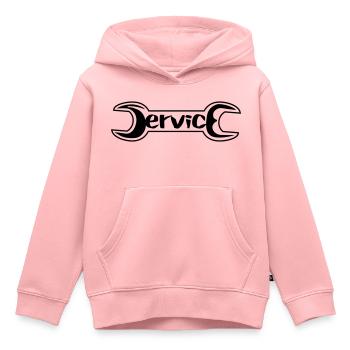 service - Kinder Premium Organic Hoodie - Rosa - Vorne - AI Model Kid Female (0cm)
