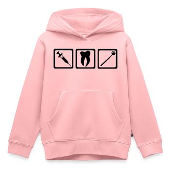 Dentist - Teeth - Kids Premium Organic Hoodie - rose - Front - AI Model Kid Female (0cm)