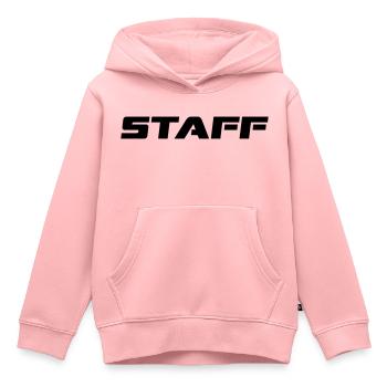 STAFF - Kinder Premium Organic Hoodie - Rosa - Vorne - AI Model Kid Female (0cm)