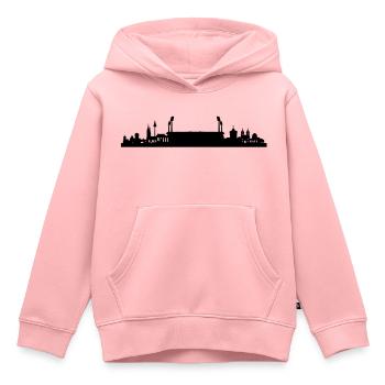 Nürnberg Skyline Stadion - Kinder Premium Organic Hoodie - Rosa - Vorne - AI Model Kid Female (0cm)