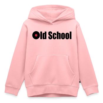 vinyle - Sweat Premium à capuche enfant bio - rose - Devant - AI Model Kid Female (0cm)