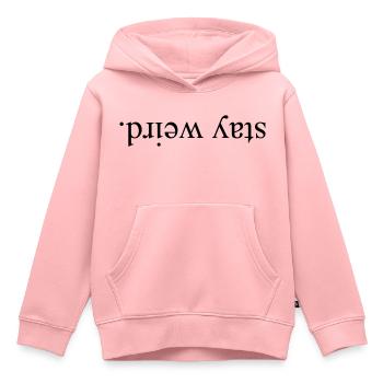 Stay Weird - KOLESON COUTURE - Sweat Premium à capuche enfant bio - rose - Devant - AI Model Kid Female (0cm)