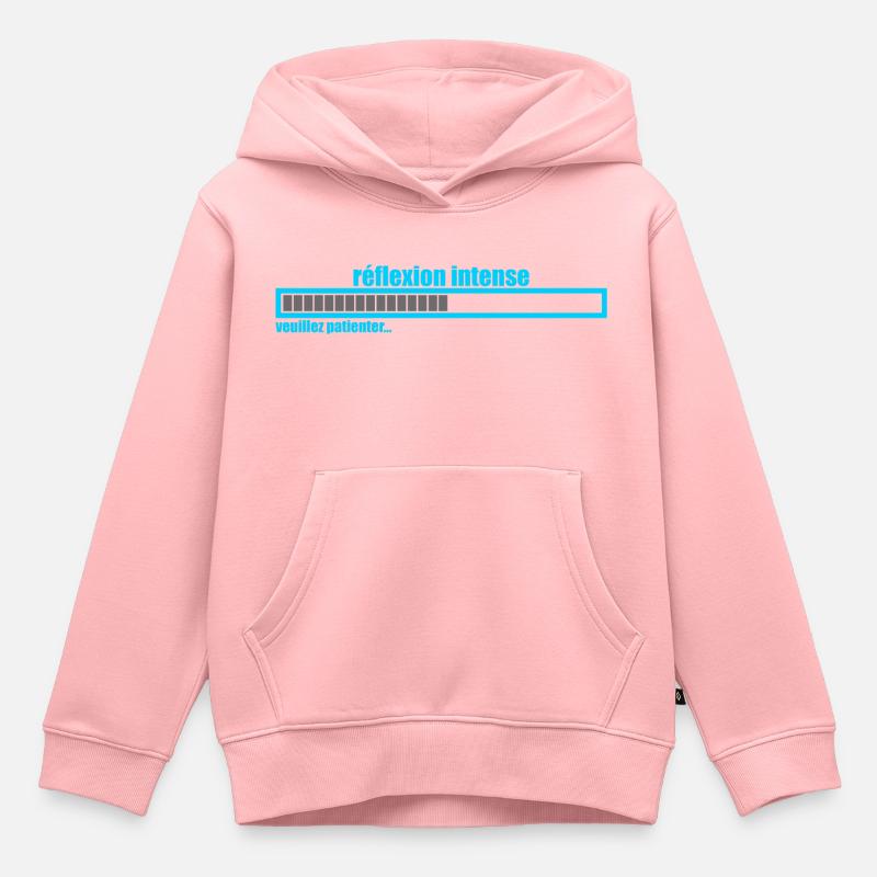 réflexion intence - Sweat Premium à capuche enfant bio - rose
