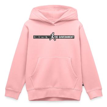 mieux fonctionner que le gouvernement - Sweat Premium à capuche enfant bio - rose - Devant - AI Model Kid Female (0cm)