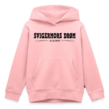 le rêve de la belle-mère, je suis facile - Sweat Premium à capuche enfant bio - rose - Devant - AI Model Kid Female (0cm)