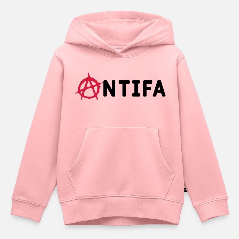 Antifa - Kinder Premium Organic Hoodie - Rosa