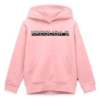 District League B - Kids Premium Organic Hoodie - rose - Front - AI Model Kid Female (0cm)