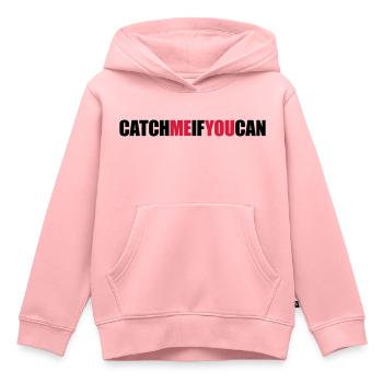 Rapide Catch Me - Sweat Premium à capuche enfant bio - rose - Devant - AI Model Kid Female (0cm)