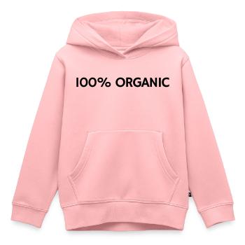 100% Organic - Kids Premium Organic Hoodie - rose - Front - AI Model Kid Female (0cm)