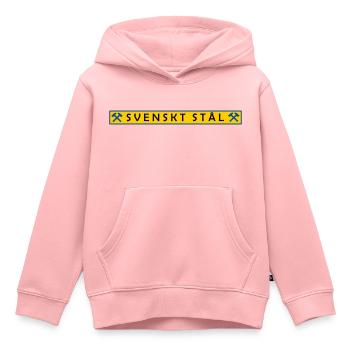 Acier suédois - Sweat Premium à capuche enfant bio - rose - Devant - AI Model Kid Female (0cm)