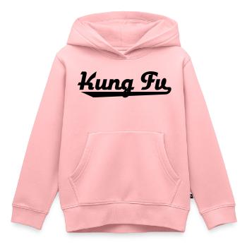 Kung Fu - Kinder Premium Organic Hoodie - Rosa - Vorne - AI Model Kid Female (0cm)