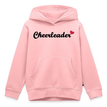 Cheerleader - Sweat Premium à capuche enfant bio - rose - Devant - AI Model Kid Female (0cm)