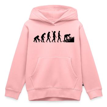 Dachdecker - Kinder Premium Organic Hoodie - Rosa - Vorne - AI Model Kid Female (0cm)