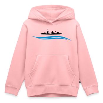 Kanu Wasser - Kinder Premium Organic Hoodie - Rosa - Vorne - AI Model Kid Female (0cm)