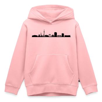 Skyline - Dortmund - Kinder Premium Organic Hoodie - Rosa - Vorne - AI Model Kid Female (0cm)