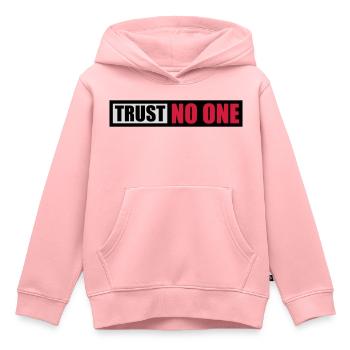 ne faites confiance à personne pour ne citer - Sweat Premium à capuche enfant bio - rose - Devant - AI Model Kid Female (0cm)