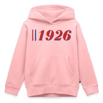 Jahr 1926 - Kinder Premium Organic Hoodie - Rosa - Vorne - AI Model Kid Female (0cm)