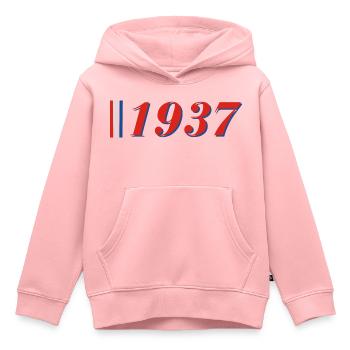 Jahr 1937 - Kinder Premium Organic Hoodie - Rosa - Vorne - AI Model Kid Female (0cm)