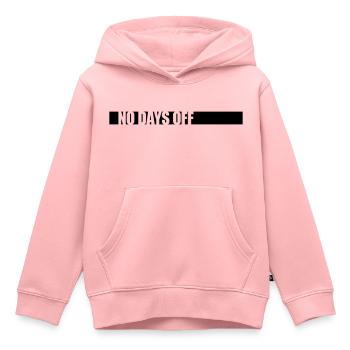 pas de jours de congé devis - Sweat Premium à capuche enfant bio - rose - Devant - AI Model Kid Female (0cm)