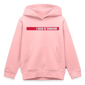 Je suis nul au bowling - Sweat Premium à capuche enfant bio - rose - Devant - AI Model Kid Female (0cm)