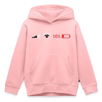 Battery - Kids Premium Organic Hoodie - rose - Front - AI Model Kid Female (0cm)