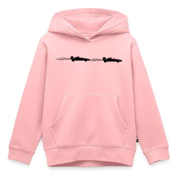 racecars/ Rennauto Design - Kinder Premium Organic Hoodie - Rosa - Vorne - AI Model Kid Female (0cm)