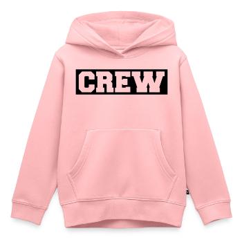 Crew - Sweat Premium à capuche enfant bio - rose - Devant - AI Model Kid Female (0cm)